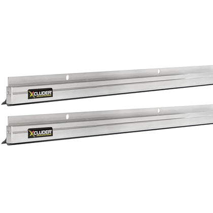 36" Low-Profile Door Sweep, Aluminum 2-Pack – Seals Out Rodents & Pests, Enhanced Weather Sealing, Easy to Install;