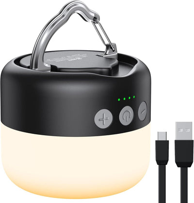 LED Camping Lantern Rechargeable 1000LM, Up to 300H Running Time Camping Tent Light, 6700mAh Emergency Hanging Light