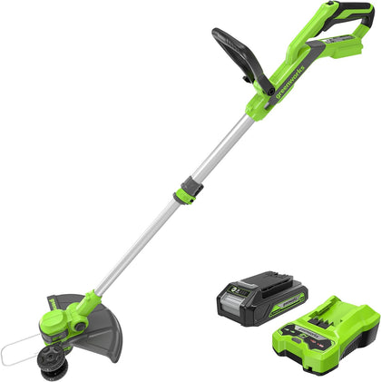 24V 12 in Cordless String Trimmer, 2.0 Ah Battery and Charger