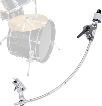 Snare Drum Cymbal Clamp,Cymbal Expansion Clip,Silver | Cymbal Extension Mount Clamp for Splash, Crash and Effects