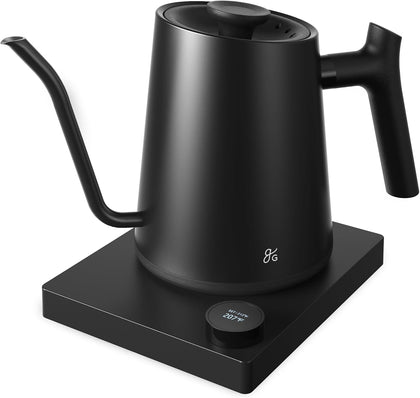 Gooseneck Electric Kettle, 1200W Temperature Control, 0.8L | Pour-Over & Tea Kettle with Stainless Steel Interior