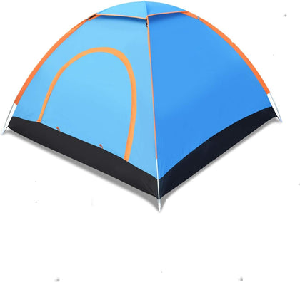 Pop up Camping Tent Portable 3-4 Person for Backpacking Traveling with Carry Bag