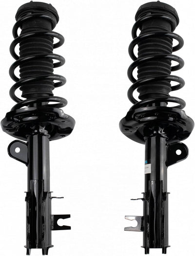 TRQ Front Driver and Passenger Side Strut and Spring Assembly Set Loaded
