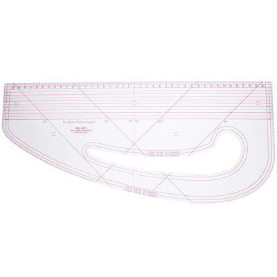 Sewing Ruler 16.9 Inch French Curve Tailors Ruler for Pattern Making Fabric Designing and Craft Drawing