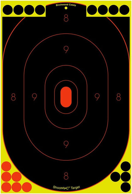Shoot•N•C 12" x 18" Oval Silhouette Paper Shooting Targets