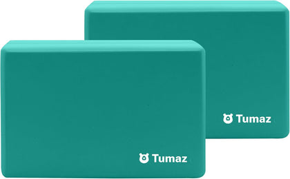 Non-Slip Yoga Blocks,High-Density EVA Foam 2 Pack for Yoga & Pilates | High-Density Support | Lightweight | EVA Foam