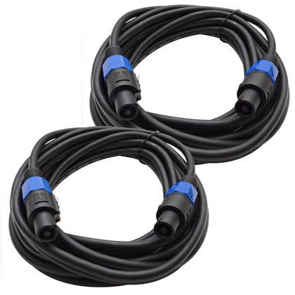 TW12S25Pair 12 Gauge 25-Feet Speakon to Speakon PA/DJ Speaker Cable