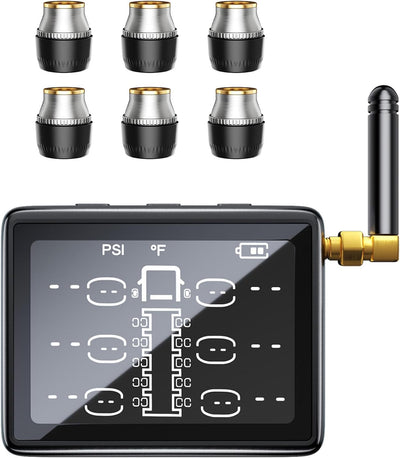 B-Qtech RV Tire Pressure Monitoring System TPMS with 6 Sensors