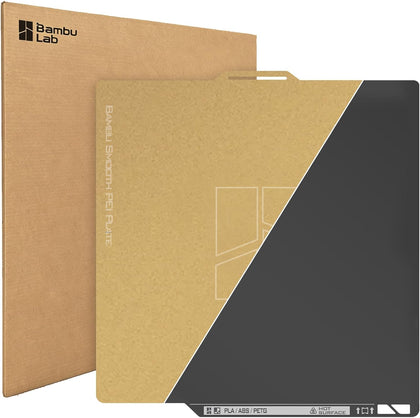 Original Bamboo Plates Dual-Sided Textured & Smooth PEI Build Plate 256x256mm, Magnetic Spring Steel Flexible Sheet