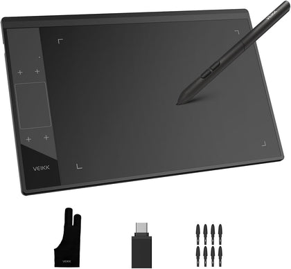 A30 Drawing Tablet 10x6 Graphic Tablet, 4 Touch Keys and Touch Pad