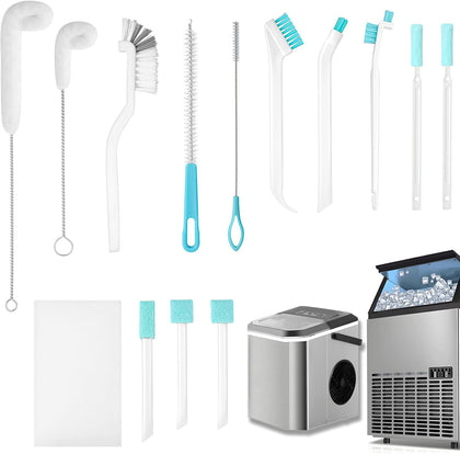 Ice Machine Cleaner Brush Sets, 14pcs Countertop Ice Maker Cleaner Tools, Gap Crevice Cleaning Brushes Tools Small
