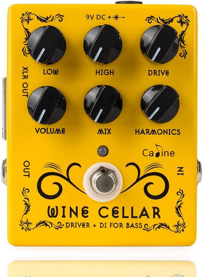 CP-60 Wine Cellar Driver Guitar Effects Pedals Classic Tube Bass Amp Guitar Yellow Pedal