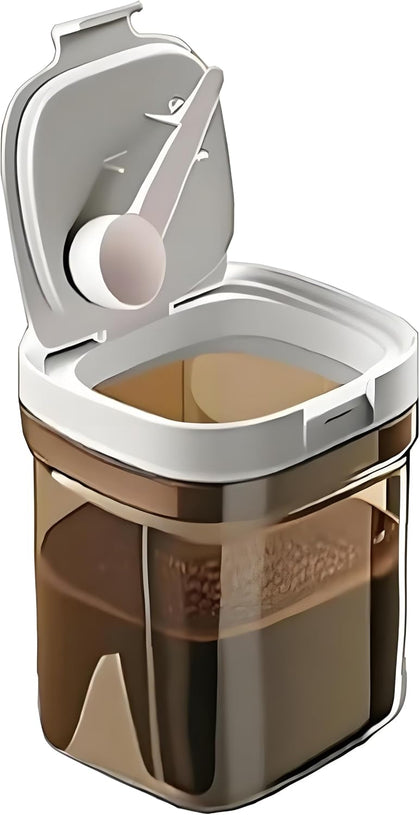 15oz Coffee Canister, Airtight Storage Container, 1300ml | Food Storage Container with Magnetic Scoop, Kitchen Jar
