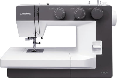 1522DG Mechanical Sewing Machine - Aesthetic Dark Gray Sewing Machine for Beginners, 22 Built in Stitches, 1 Step
