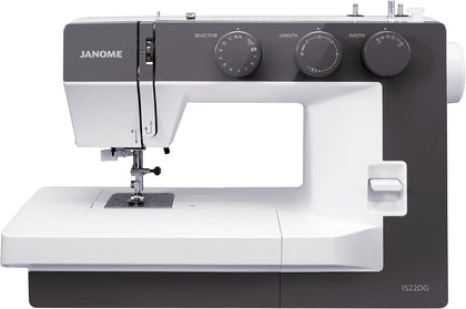 1522DG Mechanical Sewing Machine - Aesthetic Dark Gray Sewing Machine for Beginners, 22 Built in Stitches, 1 Step