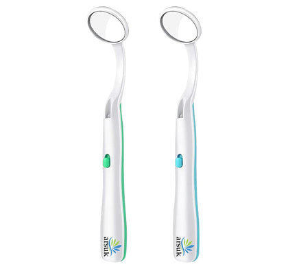 Dental Mirror for Teeth with LED Light – Dentist Mirror for inside Mouth, Gums & Tongue – Anti-Fog Reusable Mouth