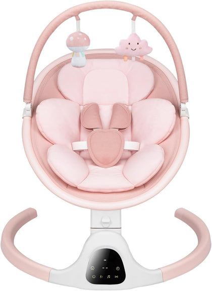 Baby Swing for Infants, Infant Swing with 5 Swing Speed | Built-in Soothe Melodies, 5-Point Harness, Electric Infant