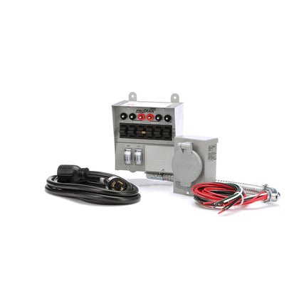 Corporation 31406CWK 30 Amp 6-circuit Pro/Tran Transfer Switch Kit for Generators (7500 Watts).,Gray