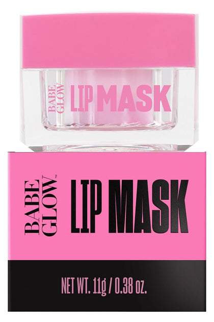 Babe Glow Fragrance-Free Lip Sleeping Mask for Softer Lips, Hyaluronic Acid & Antioxidant Infused for Smoother