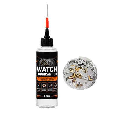 60ml Watch Oil - Precision Lubricating Fluid, Long Lasting Synthetic Watch Lubricating Oil for Smooth Movement and Reduced Friction in Mechanical Timepieces, Rust Resistant Maintenance