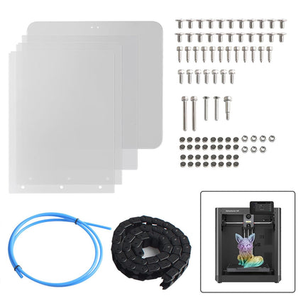 3D Printer Enclosure Kit PC Cover, Safety Protection Cover for 3D Printers, Noise Reduction and Dust Proof Enclosure