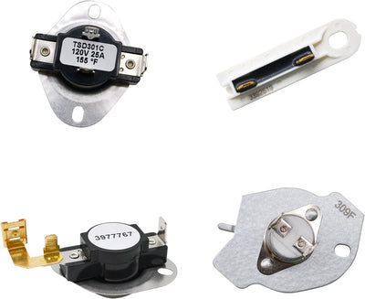 279769 Dryer Thermal Cut-Off Kit, 3387134 Dryer Thermostat and 3392519 Dryer Thermal, Fit for Dryers, Replaces 3977394 3390291 PS345113 AP6008325