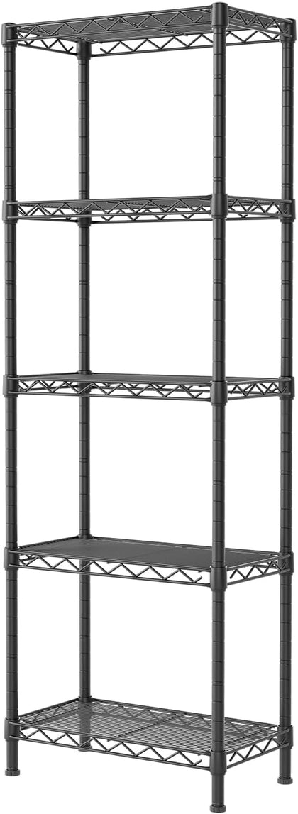 Metal Shelves Wire Shelving:Storage Rack Standing Units Shelf for Kitchen Laundry Bathroom Closet Organizers Pantry