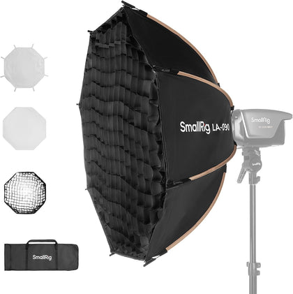 35" Bowens Mount Softbox Photography Lighting Kit, Quick Release | LA-O90 Portable Octagon Soft Box for SMALLRIG for
