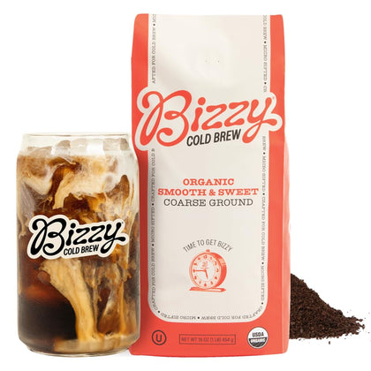 Organic Cold Brew Coffee | Smooth & Sweet Blend | Coarse Ground Coffee | Micro Sifted | Specialty Grade | 100%