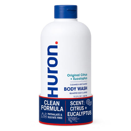 Body Wash for Men and Women, Hydrating Daily Cleanser with Citrus + Eucalyptus Scent, Moisturizing Shower Gel