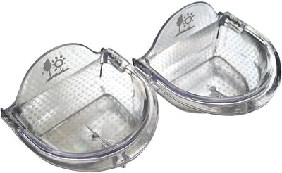 Bird Cage Seed Feeder Cup Shallow Style Set of 2 for Care, Treat (S)