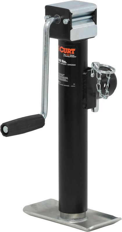 28354 Weld-On Pipe-Mount Swivel Trailer Jack, 5,000 lbs., 10 Inches Vertical Travel