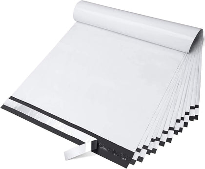 Large Poly Mailers 14.5x19" 100Pcs,Shipping Bags for Clothing,White | Strong Adhesive Packaging Mailers Poly