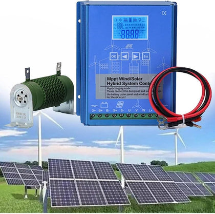 3000W 5000W 6000W 8000W 10000W 12000W Wind Solar Hybrid Charge Controller with LCD Display, 12V 24V 48V, Mppt, Wind