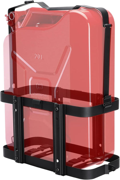 2024 Upgrade 5 Gallon Jerry Can Mount Holder | Lockable Jerry Gas Can Holder Rack, 20 Liter, Reinforced Welding