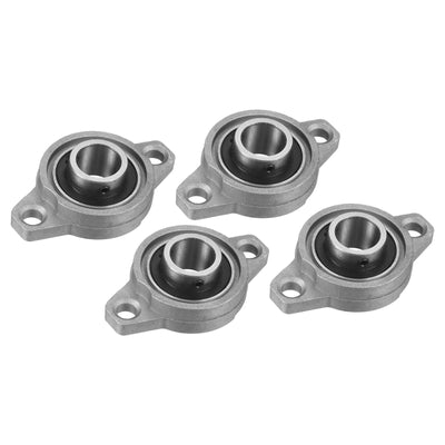 uxcell KFL002 Pillow Block Bearing 9/16" (15mm) Zinc Alloy Steel 4Pcs