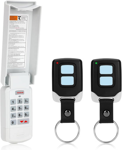 for Genie & Overhead Door Garage Door Opener Keypad&Remote, Compatible with All Intellicode Genie Overhead Garage Openers from 1995, G3T-R O3T-A O3T-BX 315/390MHZ