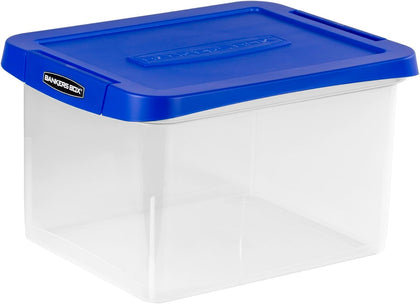 Heavy Duty Plastic File Box with Hanging Rails, Letter/Legal, 1 Pack (0086205)