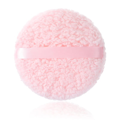 Extra Large Body Powder Puff, 6 Inch Soft Velour Powder Puff for Women and Men, Pink Washable Dusting Puff