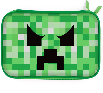 Green Pencil Case Boys Cute School Supply Organizer Cool Pen Box Holder Bag with Zipper for Kids