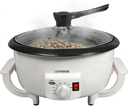Home Coffee Roaster, Household Electric Coffee Bean Baker Nut Peanut Cashew Chestnuts Roasting Machine Adjustable