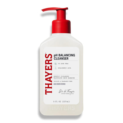 pH Balancing Daily Cleanser, Face Wash with Aloe Vera, Gentle and Hydrating Skin Care for Dry, Oily, or Acne Prone