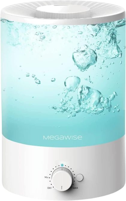 3.5L Cool Mist Humidifier – Ultra-Quiet Ultrasonic Vaporizer with Top-Fill Design, Essential Oil Diffuser, 7-Color