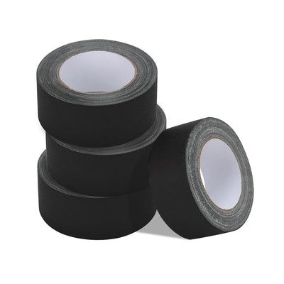 Professional Gaffer Tape 4-Pack – 2" x 30 Yards, Heavy-Duty Matte Black Cloth Tape, No Residue, Strong Adhesion for
