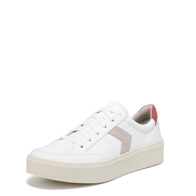 Dr. Scholl's Shoes Women's Madison Lace Sneaker Oxford, White Smooth, 7.5