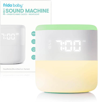 Baby 3-in-1 Alarm Clock, Sound Machine, Nightlight, Bluetooth Enabled | Wake Up Light Sunrise Alarm, White Noise