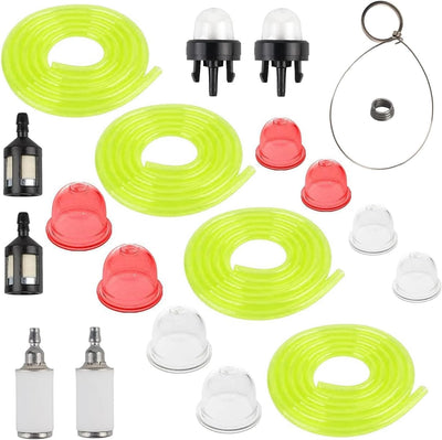 Uorimy 4 Sizes 4 Feet Fuel Line AC04122 Primer Bulb Fuel Filter kit for Small Engine Zama Poulan Craftman Ryobi