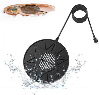 70W Bird Bath Heater for Outdoor in Winter, Heater Pond De-Icer with Thermostat,Chicken Water Heater Black