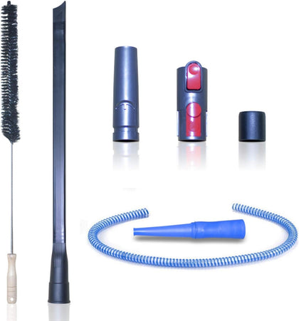 Dryer Vent Cleaner Kit & Refrigerator Condenser Coil Brush-Dryer Lint Brush Vent Trap Cleaner-Vacuum Attachment for