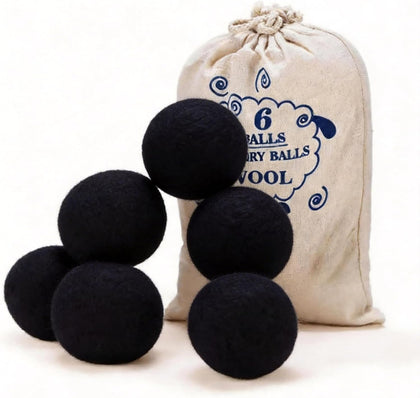 Wool Dryer Balls, New Zealand Dryer Balls Laundry Reusable Reduce Static Cling, Dryer Ball to Reduce Wrinkles &